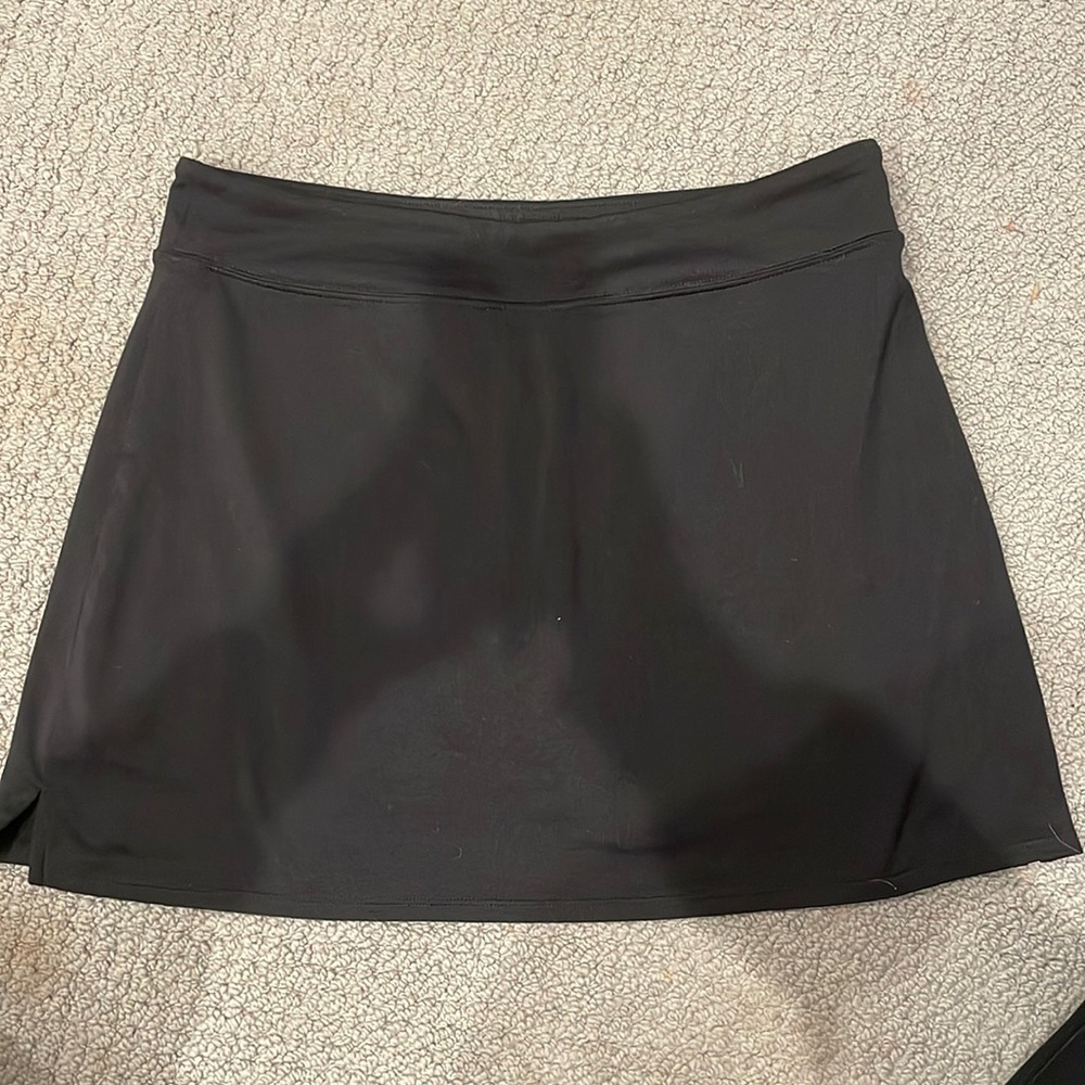 Black skirt with shorts under